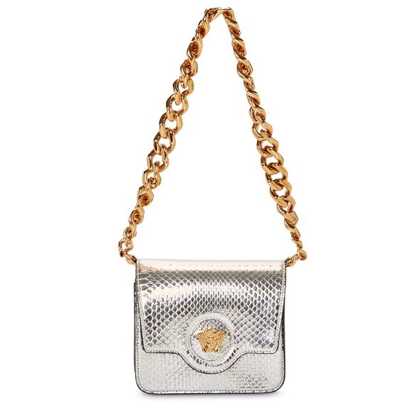 Versace La Medusa Python Shoulder Bag - Picture 1 of 7